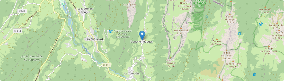 Doucy-en-Bauges - Carte