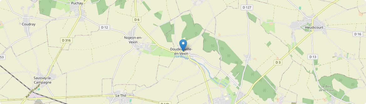Doudeauville-en-Vexin - Carte