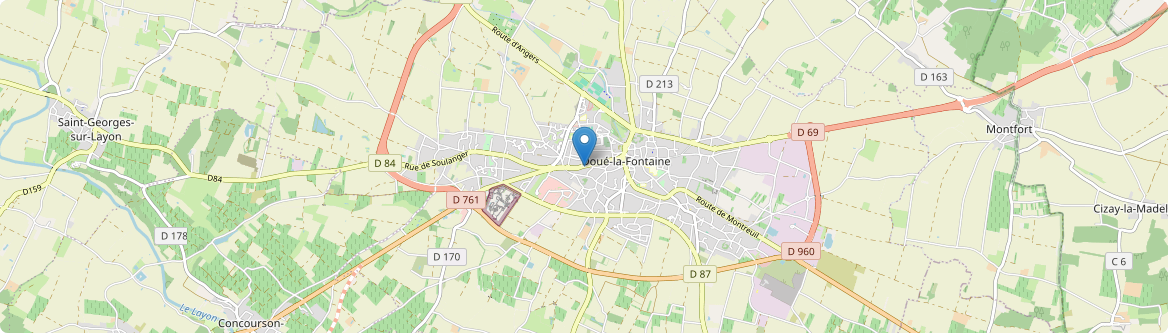 Doué-en-Anjou - Carte