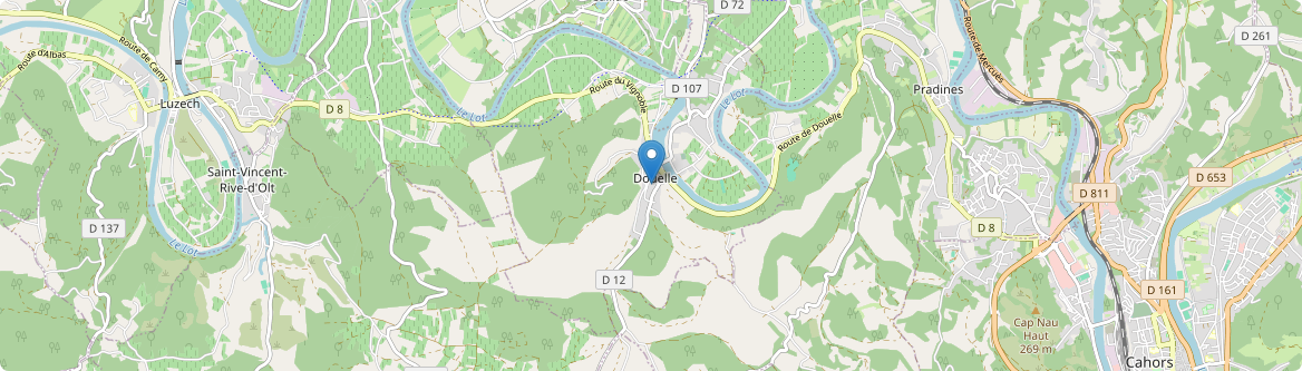 Douelle - Carte