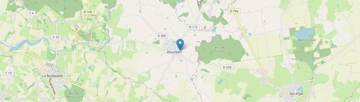 Dourdain - Carte