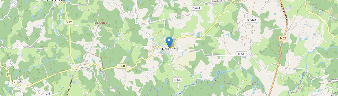 Dournazac - Carte