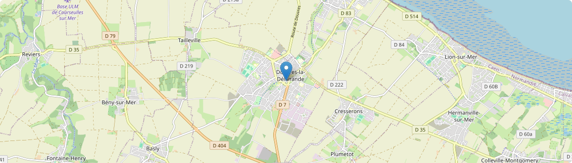 Douvres-la-Délivrande - Carte