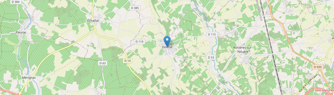 Douzat - Carte