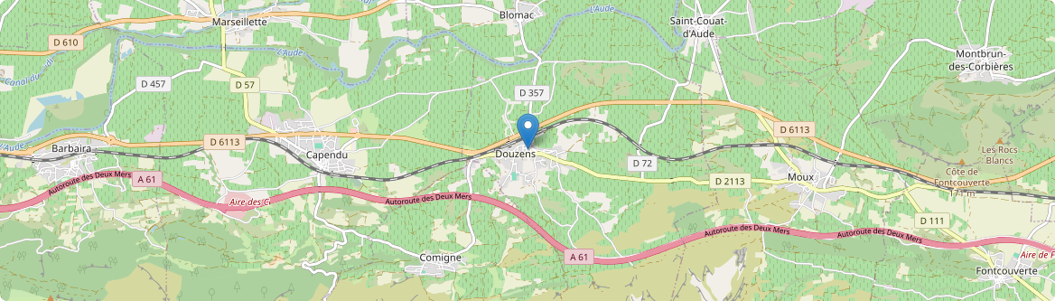 Douzens - Carte