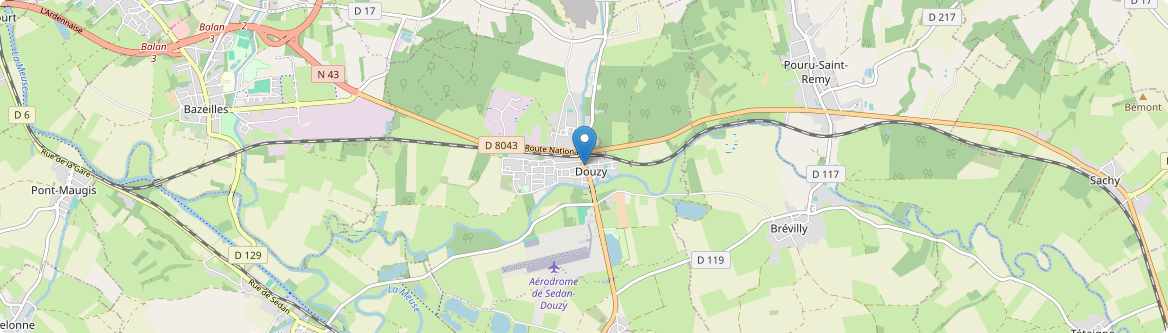 Douzy - Carte