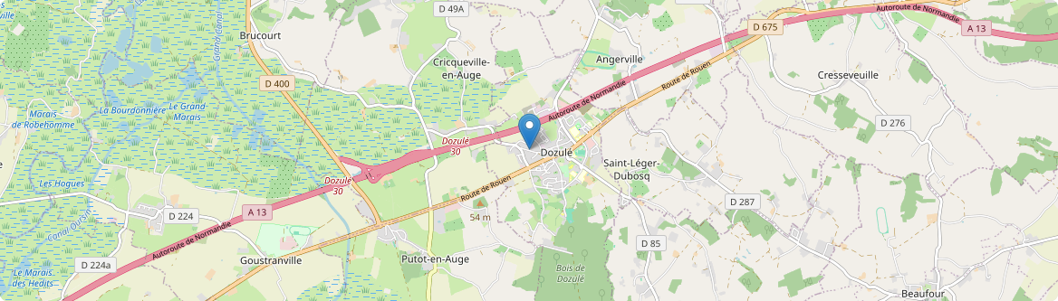 Dozulé - Carte