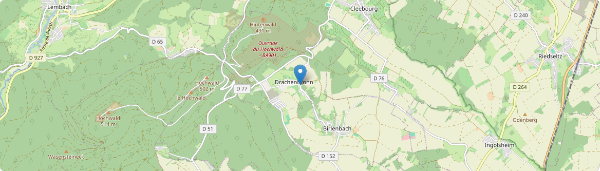 Drachenbronn-Birlenbach - Carte