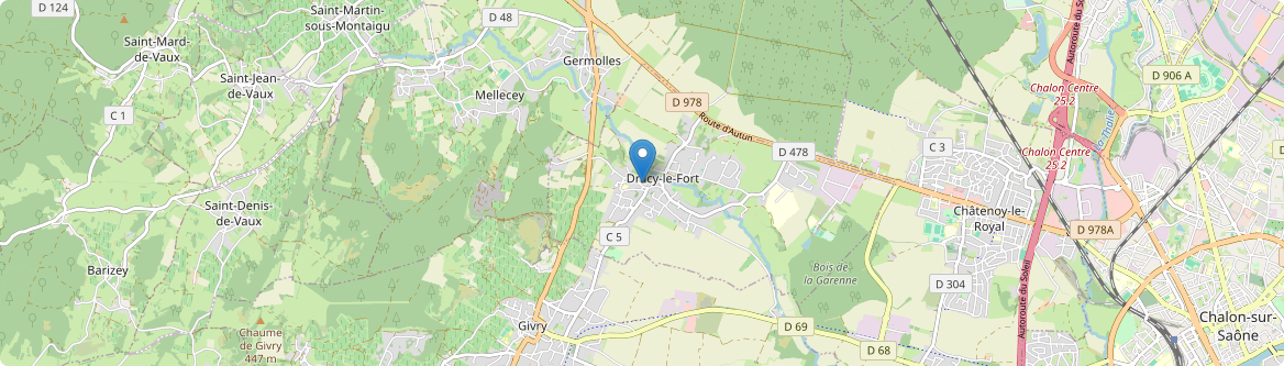 Dracy-le-Fort - Carte