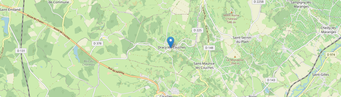 Dracy-lès-Couches - Carte