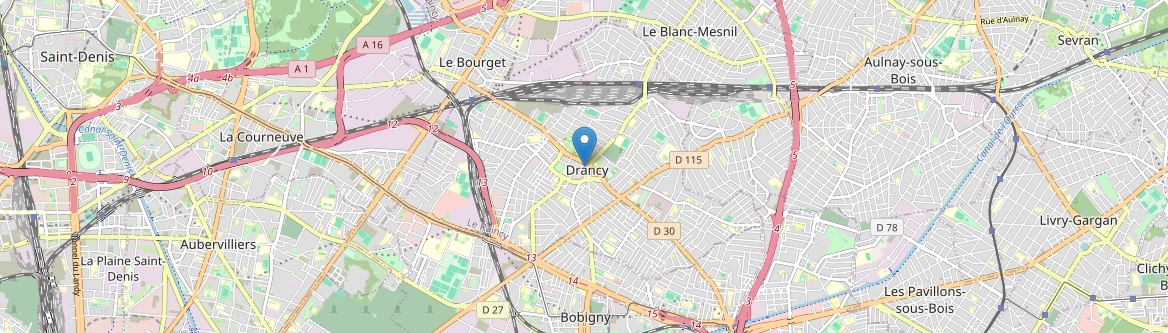 Drancy - Carte