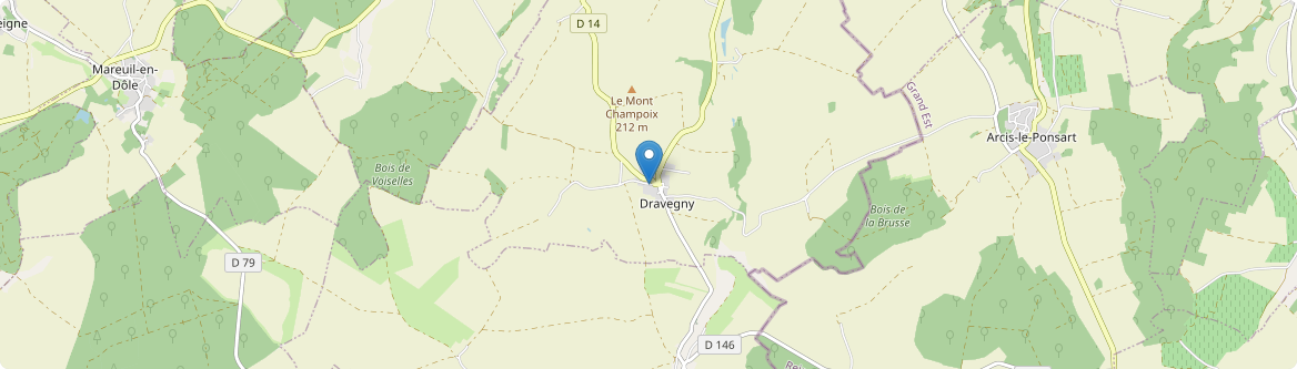 Dravegny - Carte