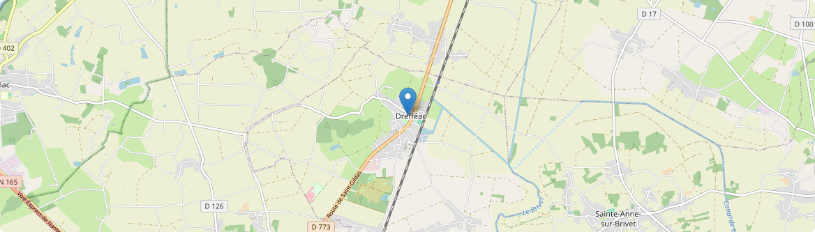 Drefféac - Carte
