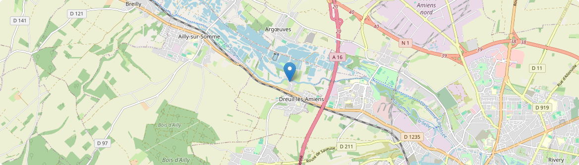 Dreuil-lès-Amiens - Carte