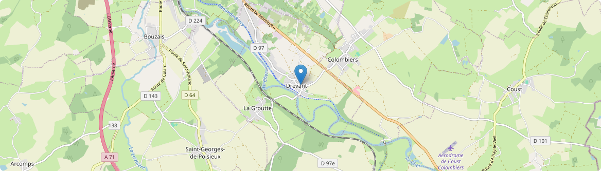 Drevant - Carte