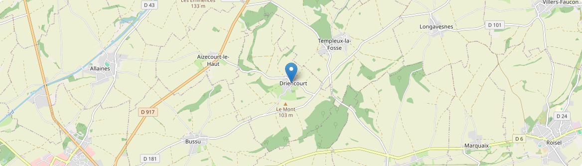 Driencourt - Carte