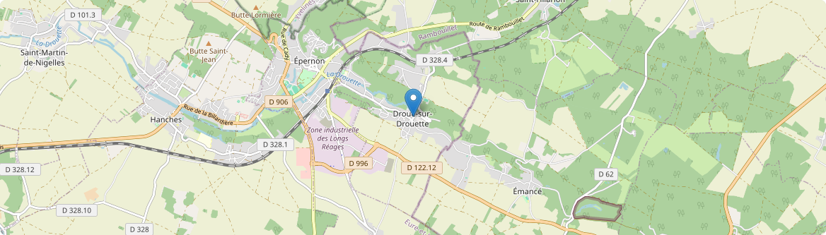 Droue-sur-Drouette - Carte