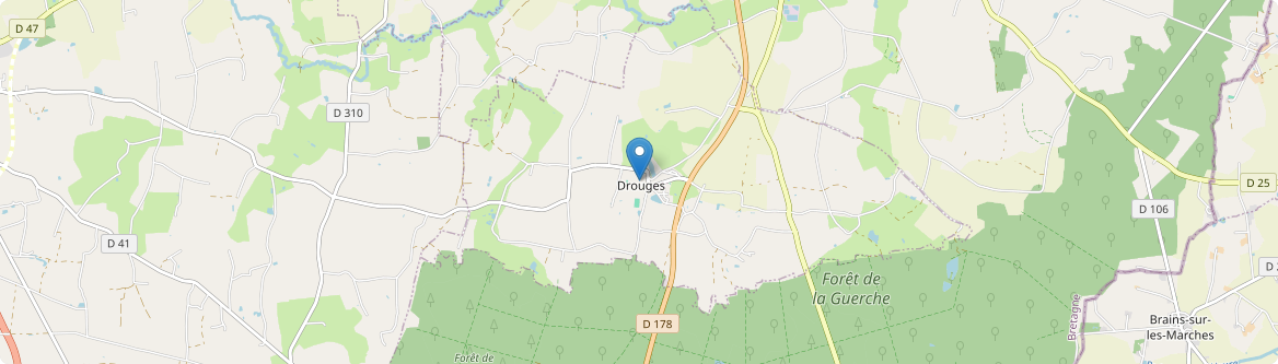 Drouges - Carte