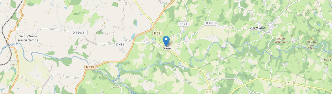 Droux - Carte