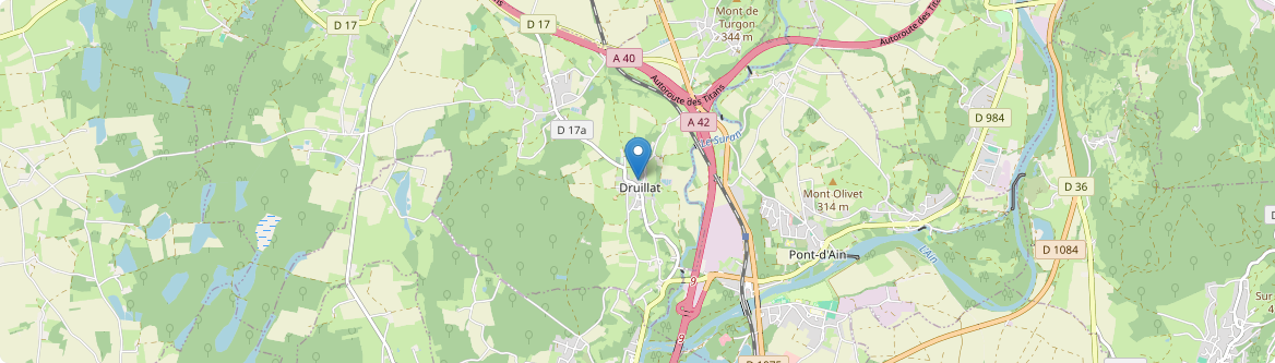 Druillat - Carte