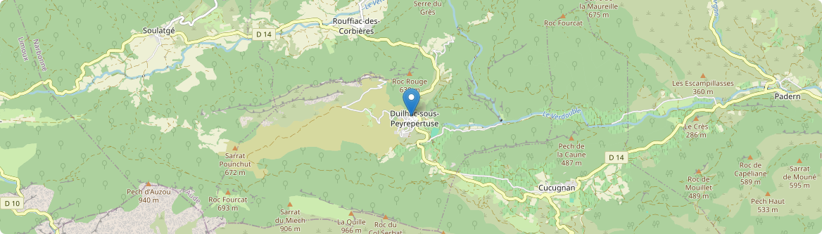 Duilhac-sous-Peyrepertuse - Carte