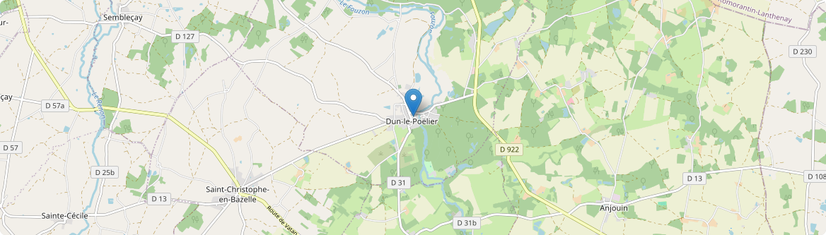 Dun-le-Poëlier - Carte