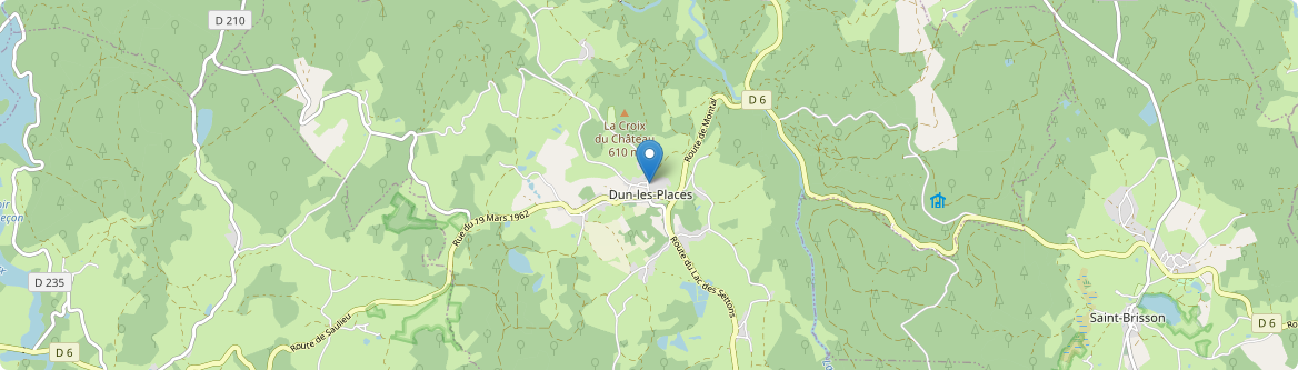 Dun-les-Places - Carte