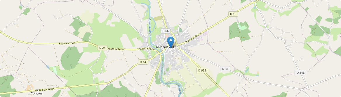 Dun-sur-Auron - Carte