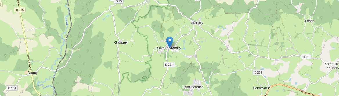 Dun-sur-Grandry - Carte