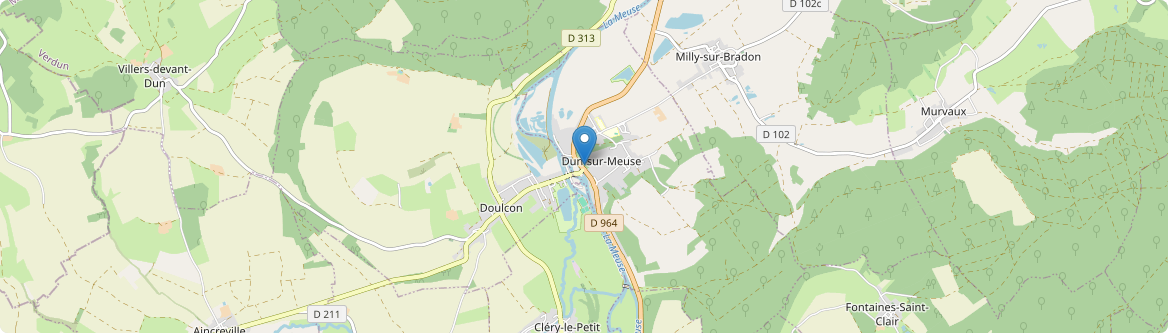 Dun-sur-Meuse - Carte