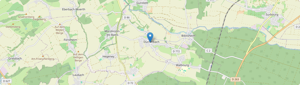 Durrenbach - Carte