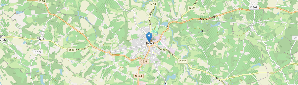 Eauze - Carte