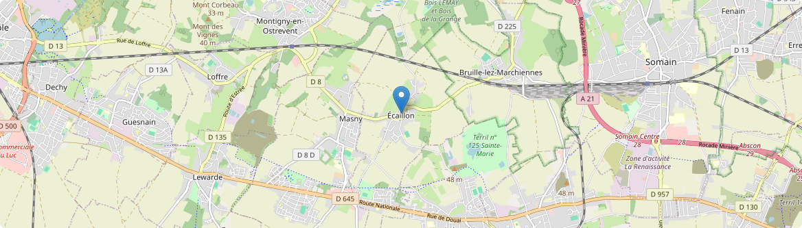 Écaillon - Carte