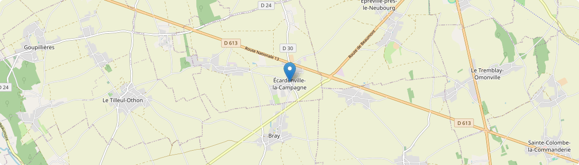 Écardenville-la-Campagne - Carte