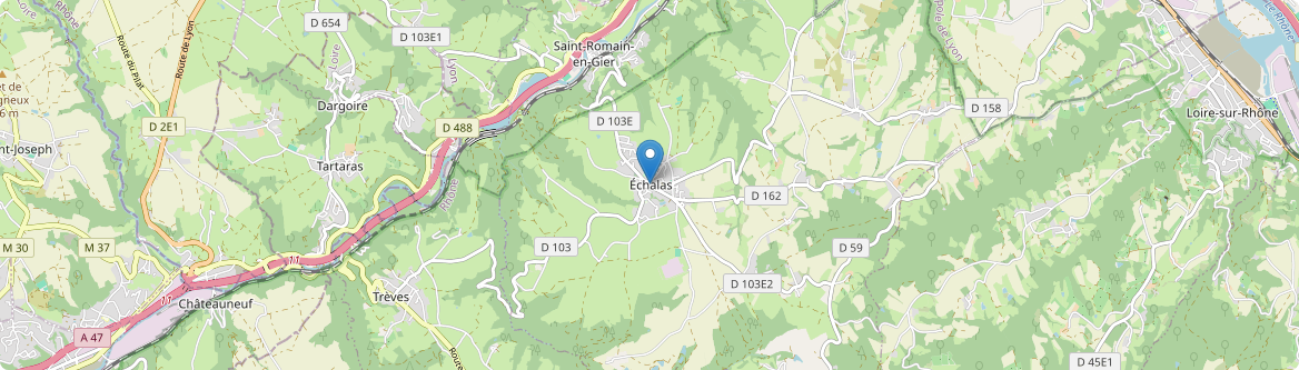 Échalas - Carte