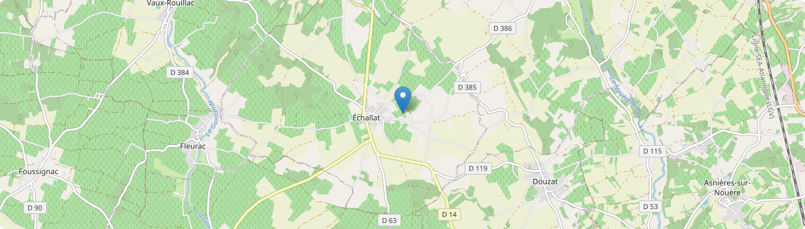 Échallat - Carte