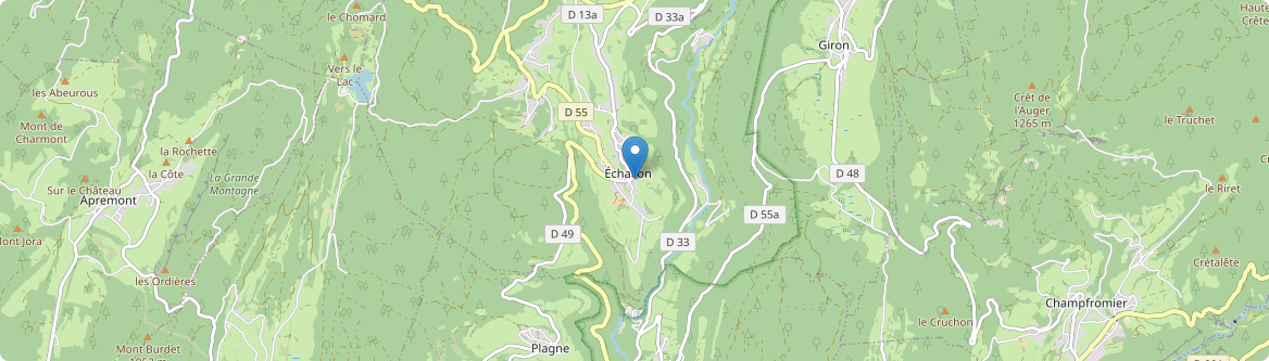 Échallon - Carte