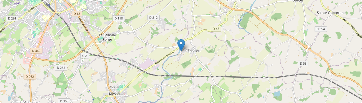 Échalou - Carte