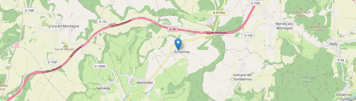 Échannay - Carte