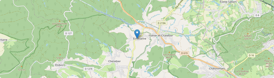 Échavanne - Carte