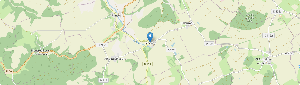 Échenay - Carte