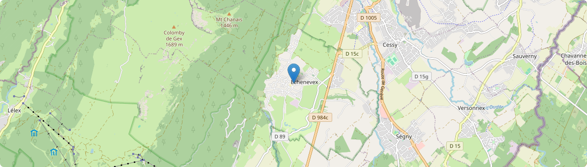 Échenevex - Carte