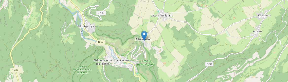 Échevannes - Carte