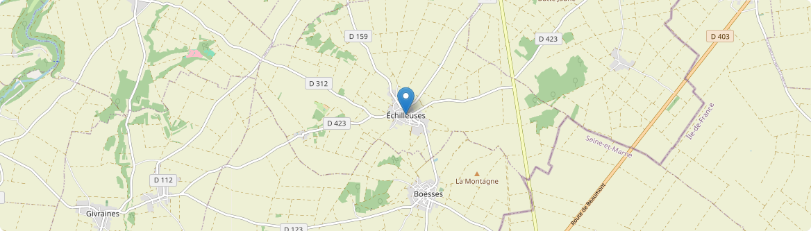 Échilleuses - Carte