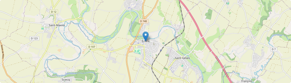 Échiré - Carte