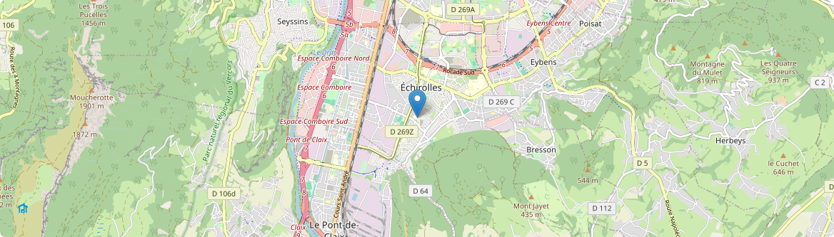 Échirolles - Carte