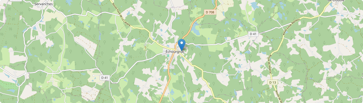 Échourgnac - Carte