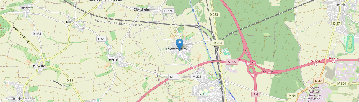Eckwersheim - Carte