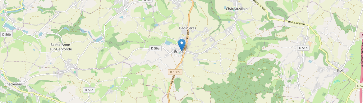 Eclose-Badinières - Carte