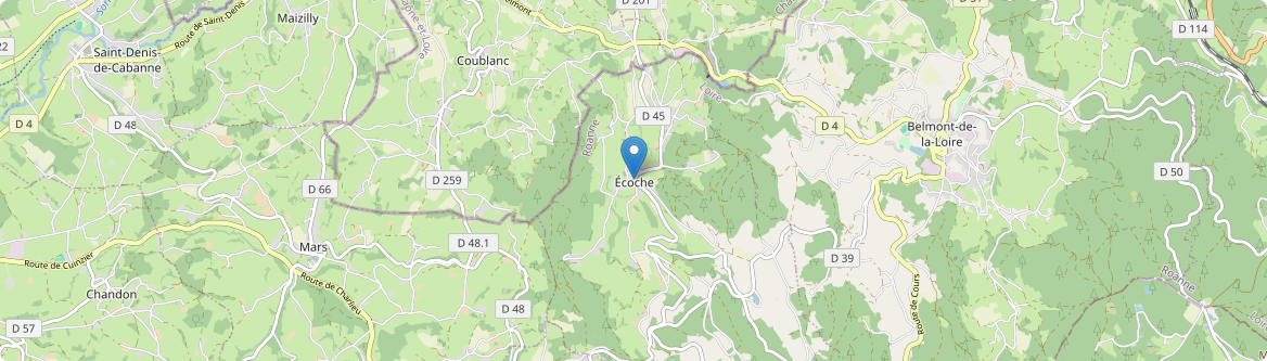 Écoche - Carte